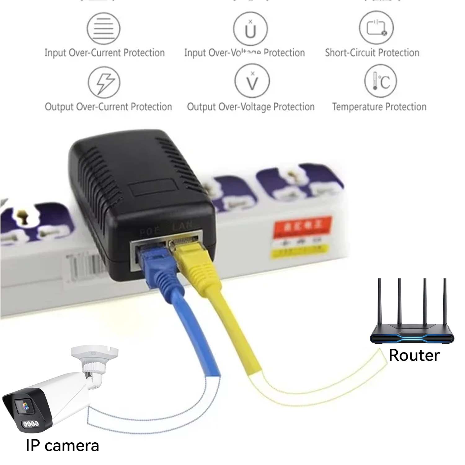 48V/12V POE Injector Ethernet  - đánh giá và giá Power Over Ethernet