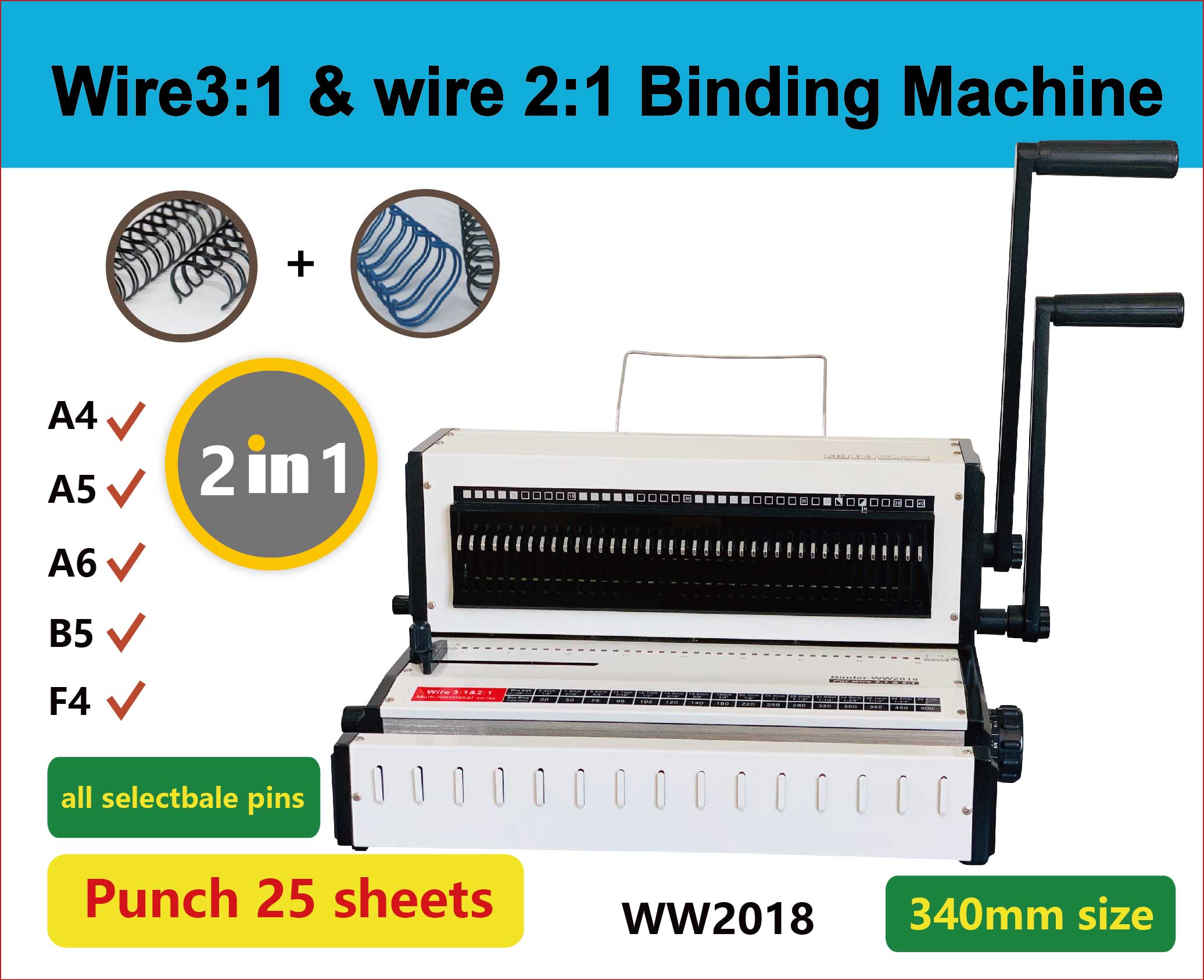 WW2018 Desktop Multifunctional - đánh giá và giá Binding Machine Comb